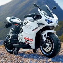 带辅助轮男女宝宝电瓶三轮车小孩可坐人充电玩具车儿童电动摩托车