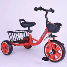 新款儿童三轮车小孩3-6岁童车可坐脚踏车幼儿园自行车带斗三轮车