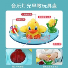 婴儿小孩娃娃儿童早教学步车音乐灯光防侧翻助步车玩具圆盘学步车