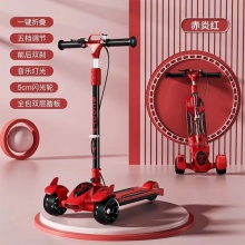 儿童滑板车2-14岁大车灯造型发光有音乐加高加宽大轮加大滑行车