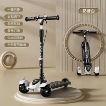 儿童滑板车2-14岁大车灯造型发光有音乐加高加宽大轮加大滑行车