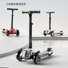 宝宝滑板车幻影二合一儿童滑行车男女童溜溜车可骑折叠音乐灯光