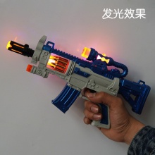儿童玩具枪电动声光发光音乐手枪小男孩生日冲锋枪机关枪夜市摆摊