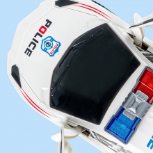 男孩儿童小汽车宝宝变形跳舞旋转发光警车电动万向车玩具夜市