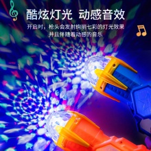 儿童太空投影发光玩具枪灯光会转动男孩地摊玩具夜市公园摆摊货源