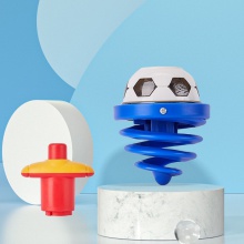 儿童礼物七彩闪光旋转弹跳音乐发光陀螺夜市小孩玩具摆摊货源