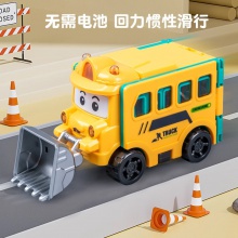 反转变形小汽车男孩工程翻翻车回力卡通玩具车儿童小玩具便宜