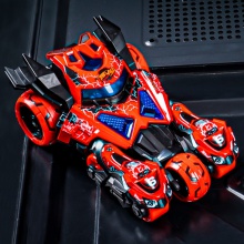 儿童玩具车男孩摩托合金小汽车声光回力赛车三合一弹射战车