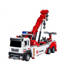 儿童工程车玩具双钩道路救援拖车男孩3岁6礼物宝宝汽车仿真车模型