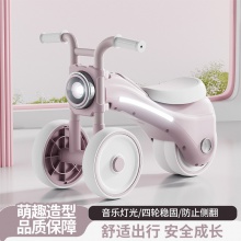 2025新款儿童三轮车脚踏车新款童车男女宝宝自行车滑行音乐玩具车